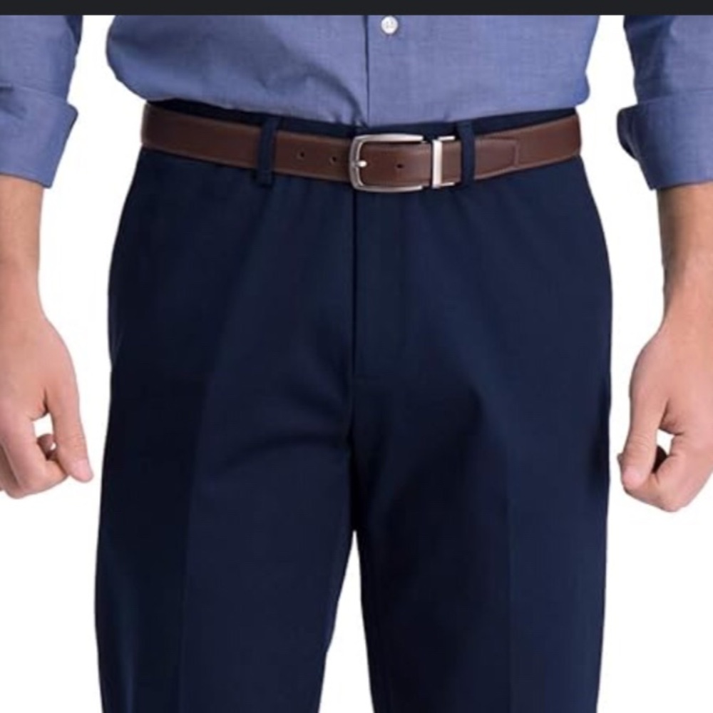 Haggar Men's Classic Navy Dress Pants